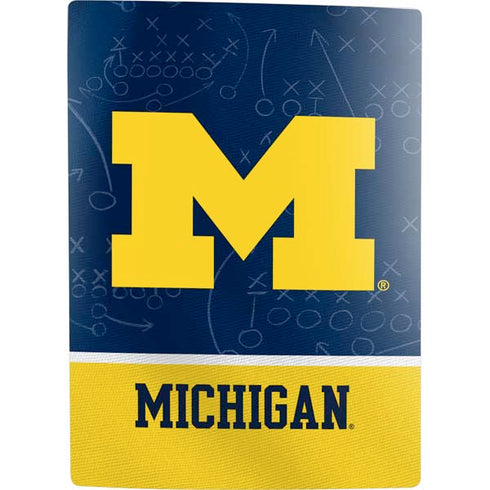 University of Michigan Jersey Split PS5 Digital Edition Console Skin
